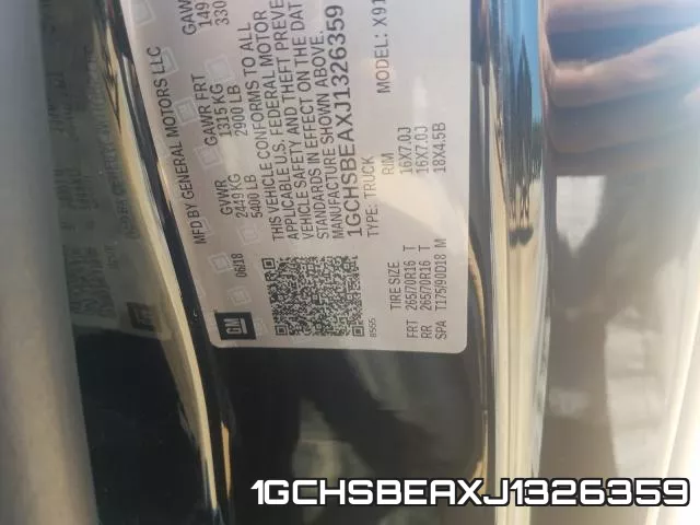 1GCHSBEAXJ1326359 фото 2