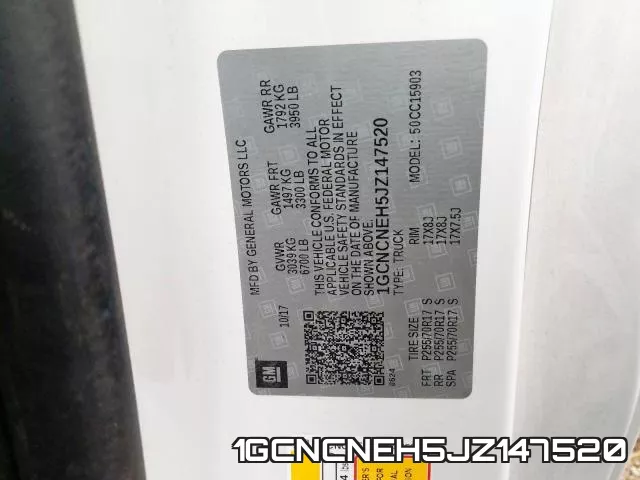 1GCNCNEH5JZ147520 фото 2