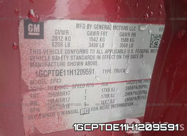 1GCPTDE11H1209591 фото 10