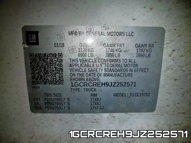 1GCRCREH9JZ252571 фото 2