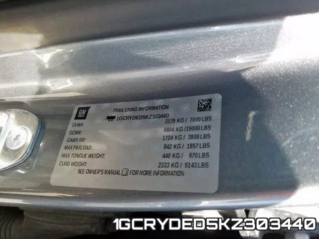 1GCRYDED5KZ303440 фото 2
