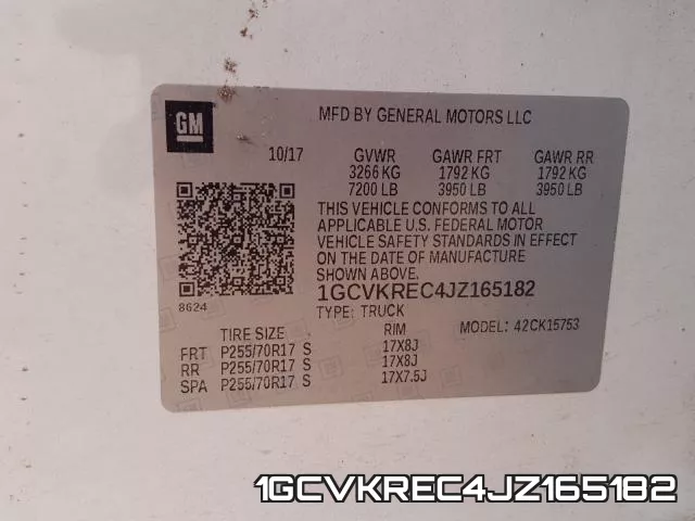1GCVKREC4JZ165182 фото 2