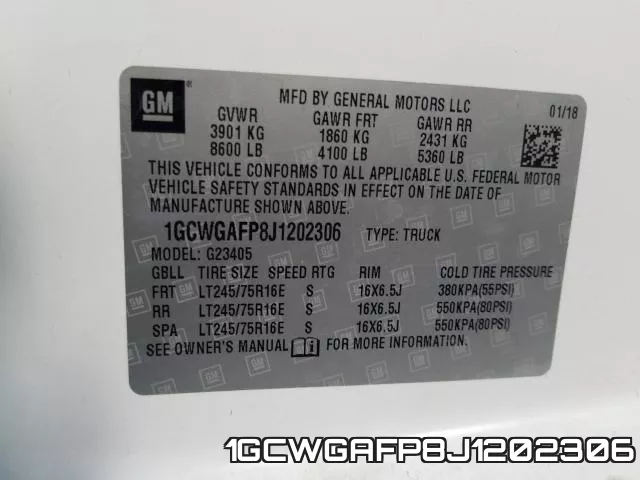 1GCWGAFP8J1202306 фото 2