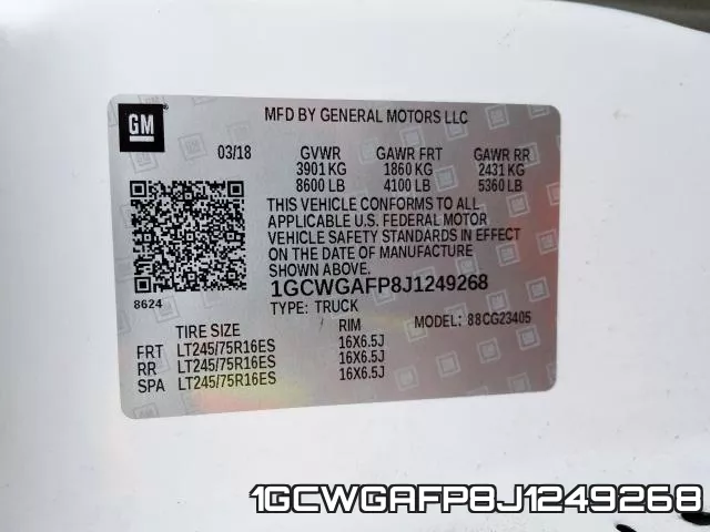 1GCWGAFP8J1249268 фото 2