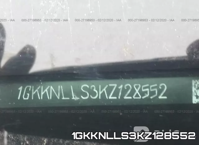 1GKKNLLS3KZ128552 фото 10