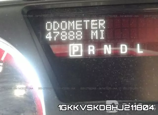 1GKKVSKD8HJ211804 фото 8