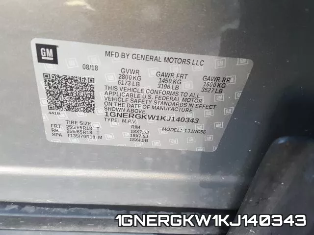 1GNERGKW1KJ140343 фото 2