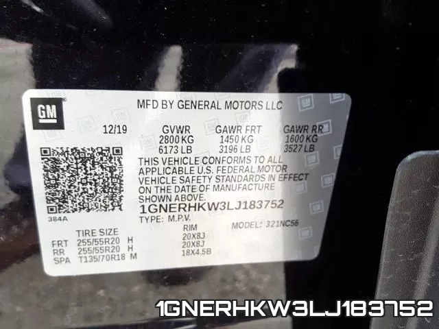 1GNERHKW3LJ183752 фото 2