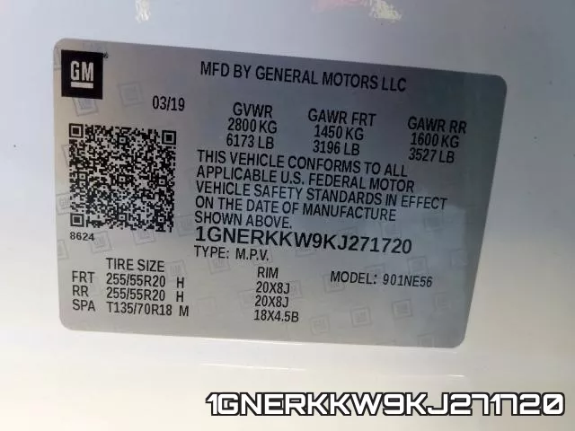 1GNERKKW9KJ271720 фото 2