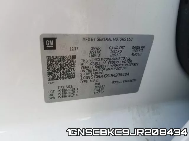 1GNSCBKC9JR208434 фото 2