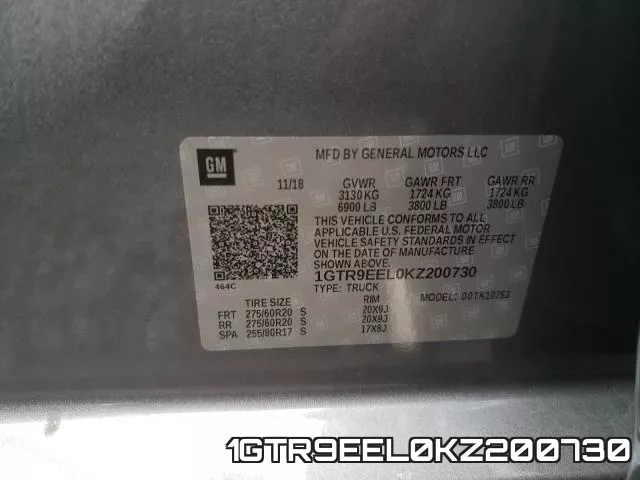 1GTR9EEL0KZ200730 фото 2