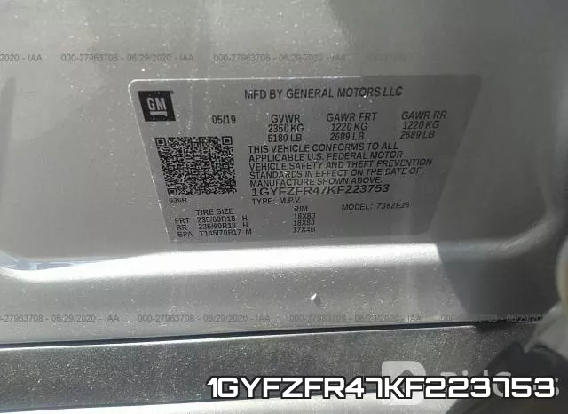 1GYFZFR47KF223753 фото 10