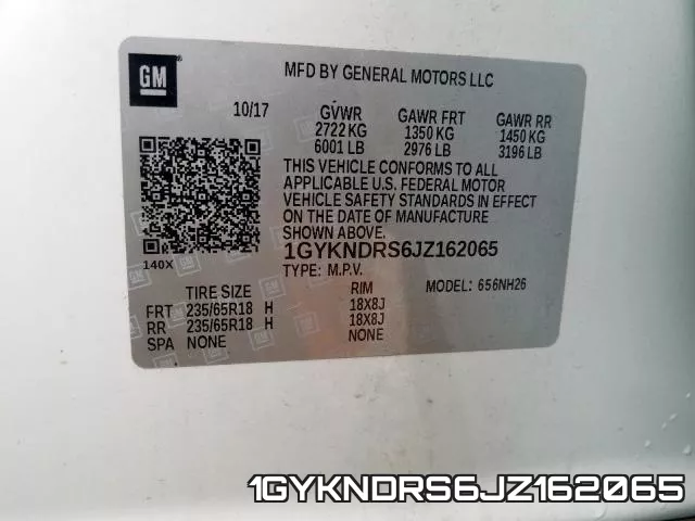 1GYKNDRS6JZ162065 фото 2