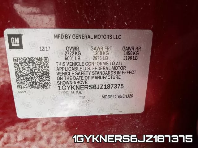 1GYKNERS6JZ187375 фото 2