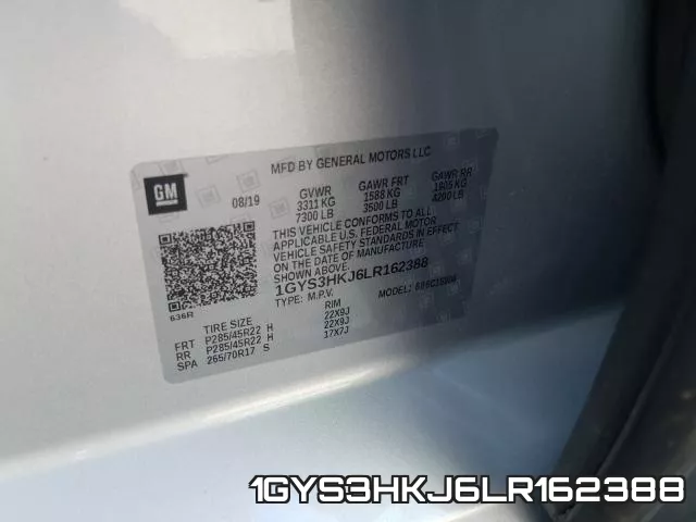 1GYS3HKJ6LR162388 фото 2