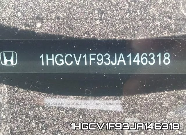 1HGCV1F93JA146318 фото 10
