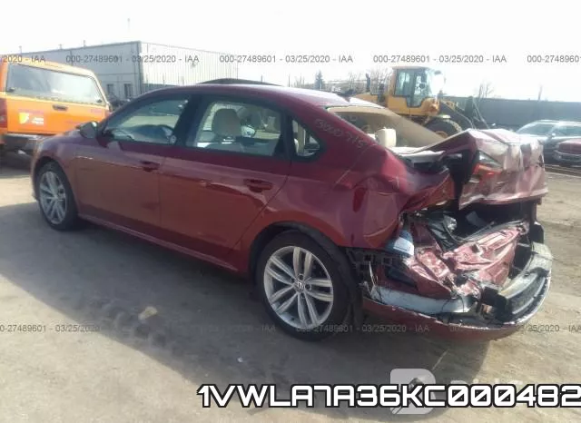 1VWLA7A36KC000482 фото 4