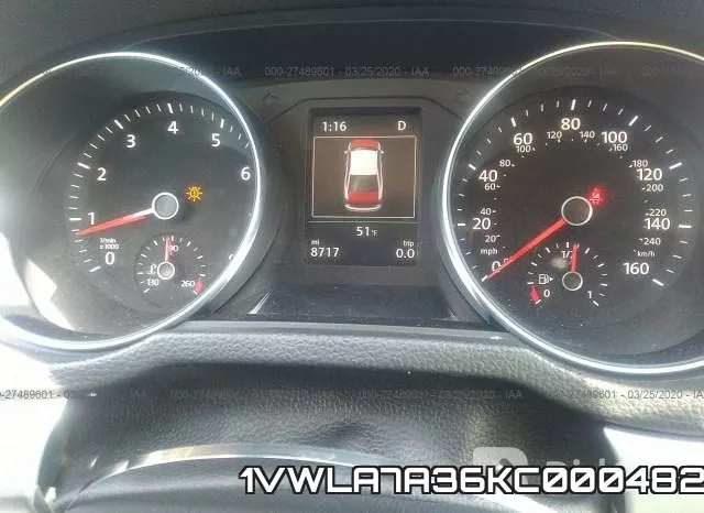 1VWLA7A36KC000482 фото 8