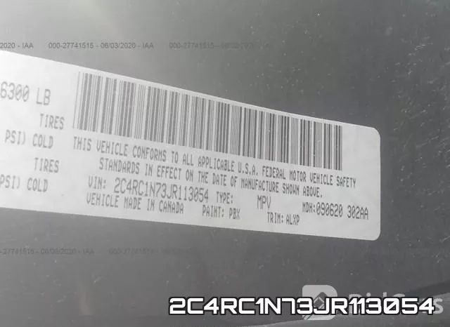 2C4RC1N73JR113054 фото 10