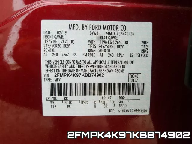 2FMPK4K97KBB74902 фото 2