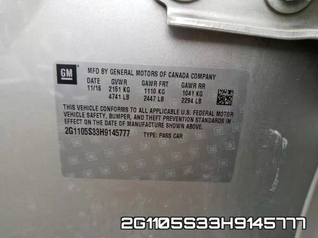 2G1105S33H9145777 фото 2