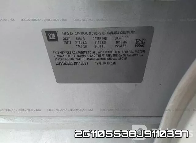 2G1105S38J9110397 фото 10