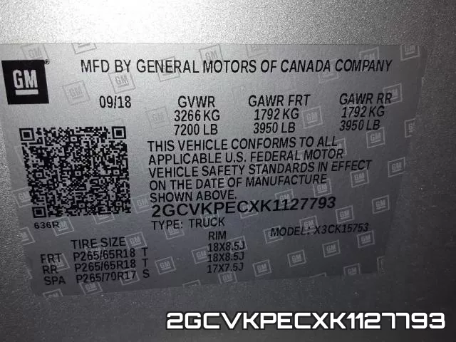 2GCVKPECXK1127793 фото 2