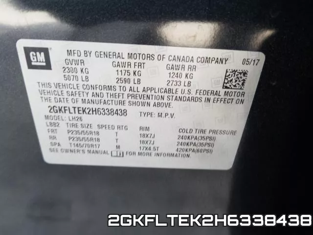 2GKFLTEK2H6338438 фото 2