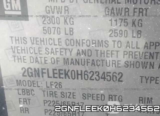 2GNFLEEK0H6234562 фото 10