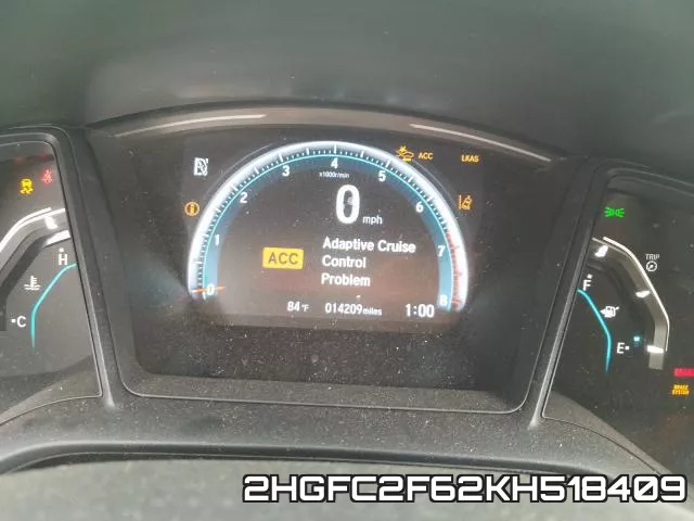 2HGFC2F62KH518409 фото 9