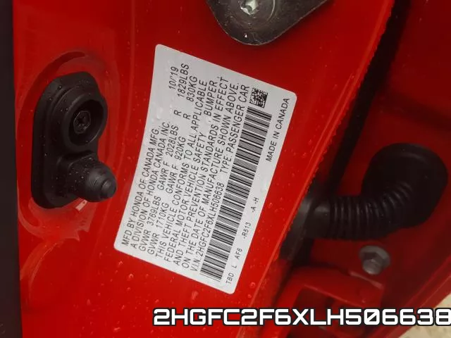 2HGFC2F6XLH506638 фото 2
