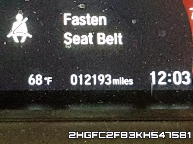 2HGFC2F83KH547581 фото 9