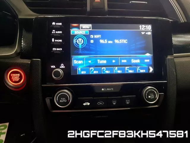 2HGFC2F83KH547581 фото 10