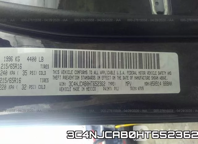 3C4NJCAB0HT652362 фото 10