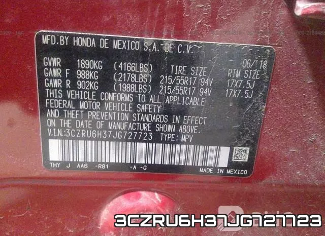 3CZRU6H37JG727723 фото 10