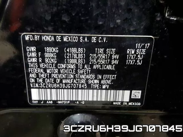 3CZRU6H39JG707845 фото 2