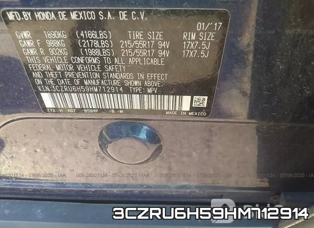 3CZRU6H59HM712914 фото 10