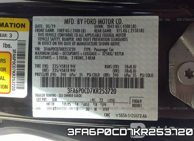 3FA6P0CD7KR253720 фото 10
