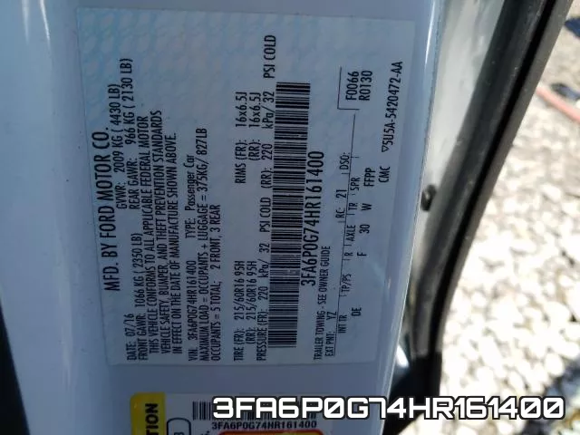 3FA6P0G74HR161400 фото 2