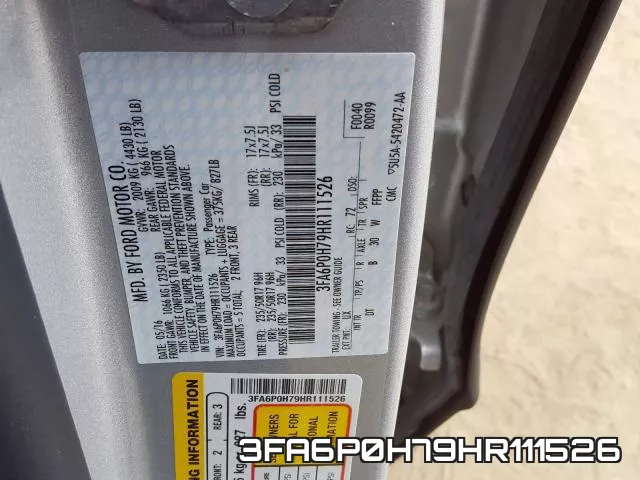 3FA6P0H79HR111526 фото 2