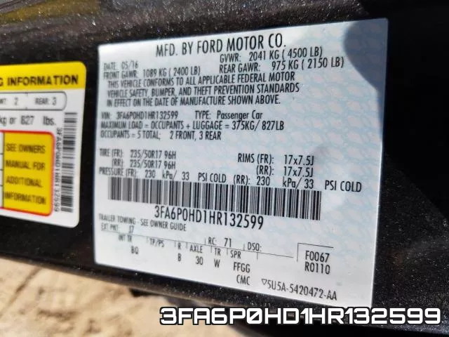 3FA6P0HD1HR132599 фото 2