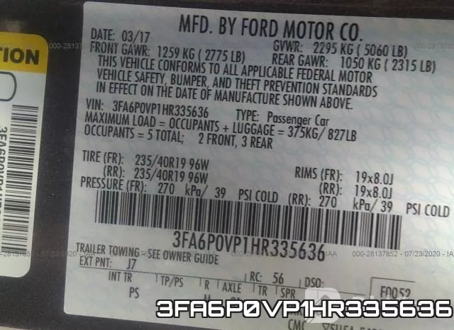 3FA6P0VP1HR335636 фото 10