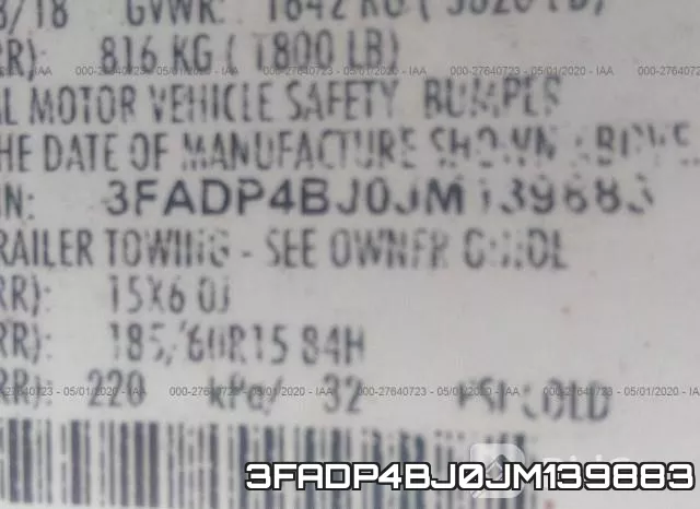 3FADP4BJ0JM139883 фото 10