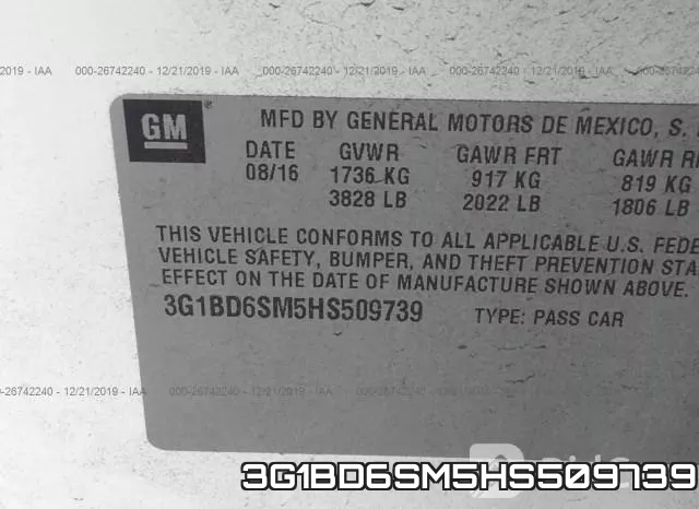 3G1BD6SM5HS509739 фото 10