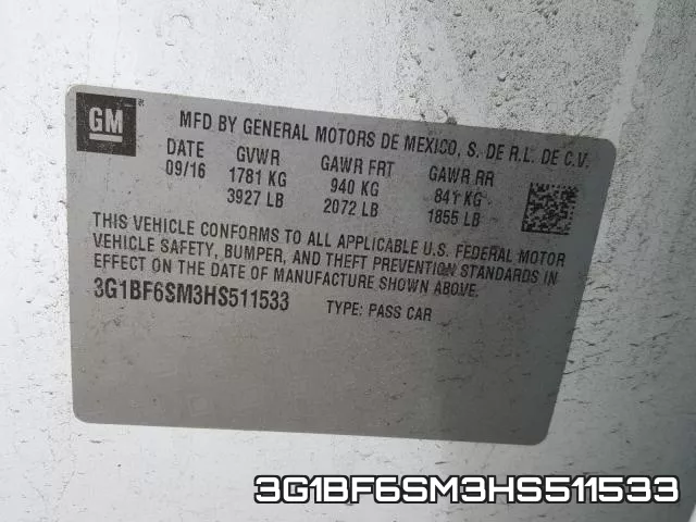 3G1BF6SM3HS511533 фото 2
