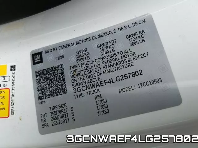 3GCNWAEF4LG257802 фото 2