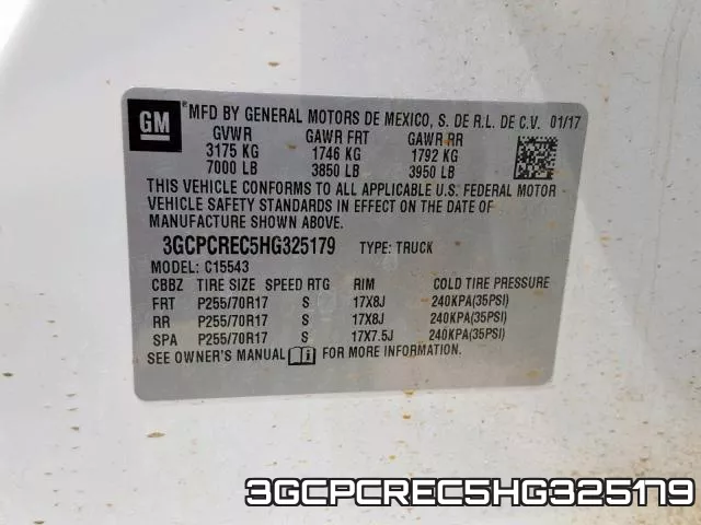 3GCPCREC5HG325179 фото 2