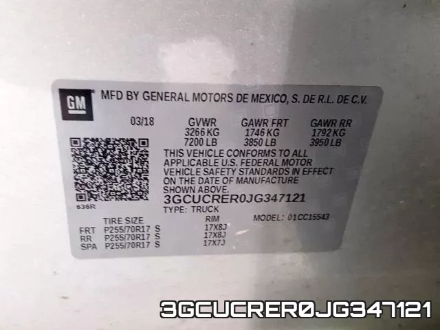 3GCUCRER0JG347121 фото 2