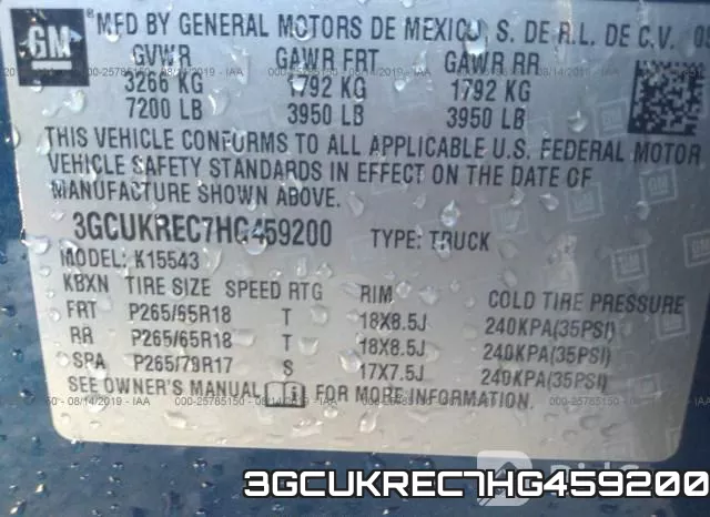 3GCUKREC7HG459200 фото 10