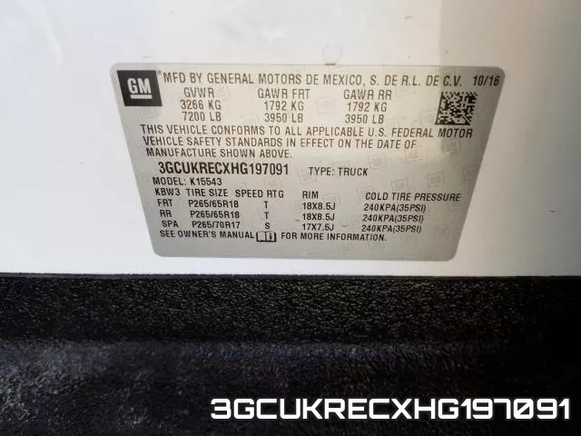 3GCUKRECXHG197091 фото 2